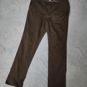 Lee Womens Olive-Grayish Chino Pants